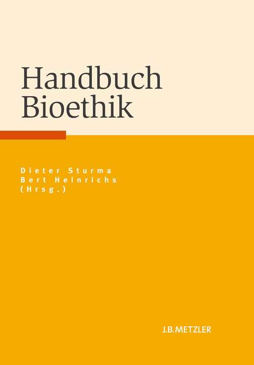 Book cover of Handbuch Bioethik