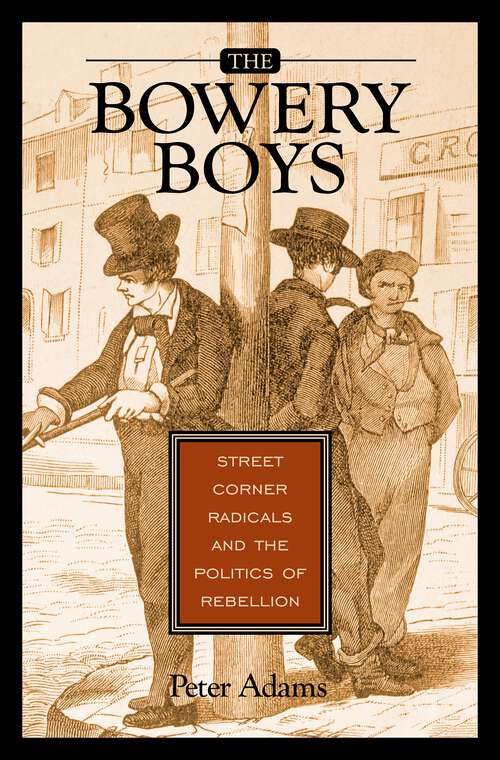 Book cover of The Bowery Boys: Street Corner Radicals and the Politics of Rebellion