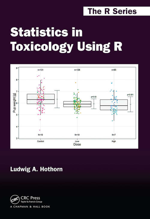 Book cover of Statistics in Toxicology Using R