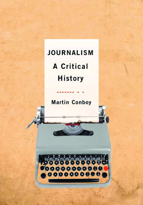 Book cover of Journalism: A Critical History (PDF)