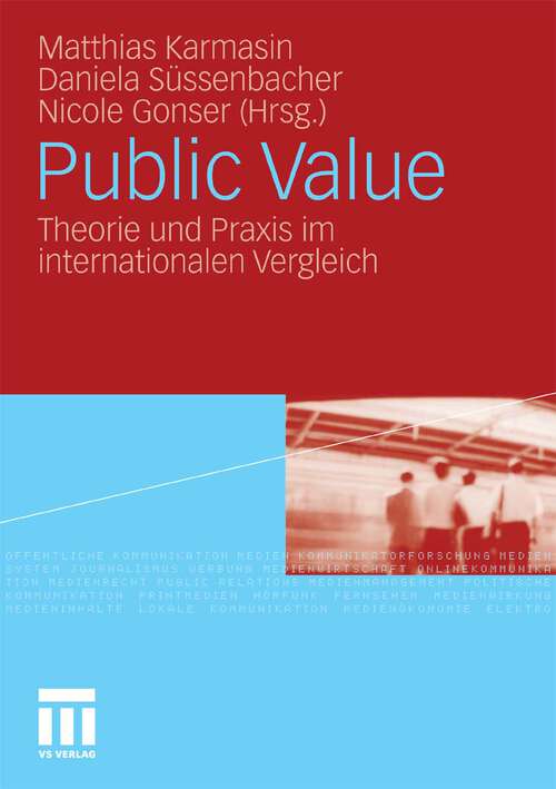 Book cover of Public Value: Theorie und Praxis im internationalen Vergleich (2011)