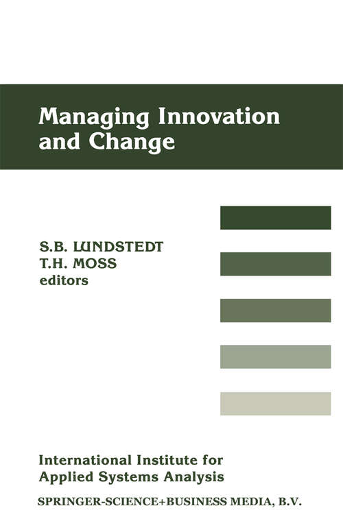 Book cover of Managing Innovation and Change (1989)