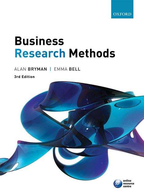 Book cover of Business Research Methods (3rd edition) (PDF)