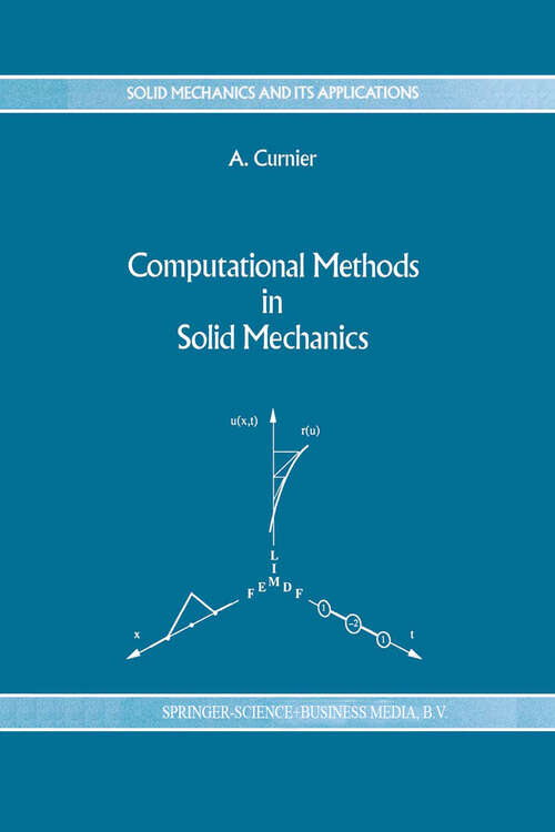 Book cover of Computational Methods in Solid Mechanics (1994) (Solid Mechanics and Its Applications #29)