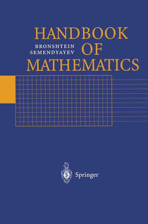 Book cover of Handbook of Mathematics (3rd ed. 1998)