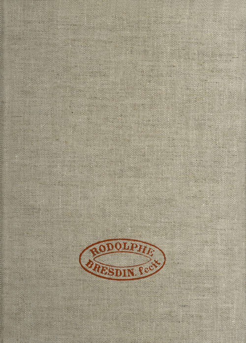 Book cover of Rodolphe Bresdin: Volume I Monographie en Trois Parties (1976)