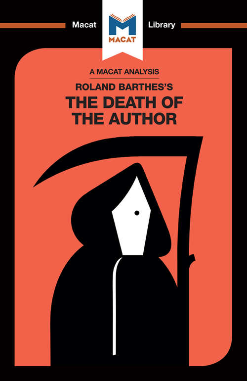 Book cover of Roland Barthes's The Death of the Author (The Macat Library)