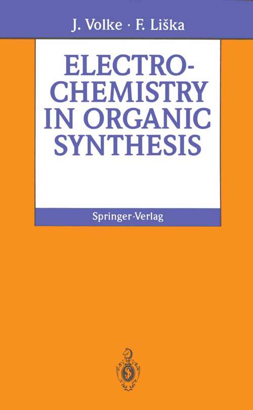 Book cover of Electrochemistry in Organic Synthesis (1994)