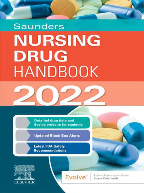 Book cover of Saunders Nursing Drug Handbook 2022 E-Book: Saunders Nursing Drug Handbook 2022 E-Book