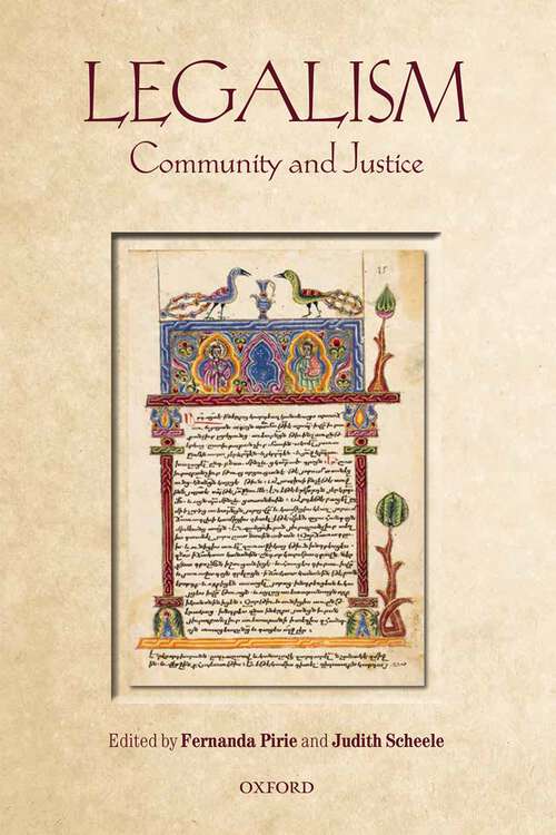 Book cover of Legalism: Community and Justice (Legalism)