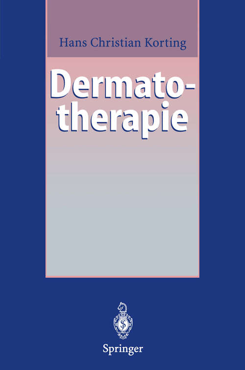 Book cover of Dermatotherapie: Ein Leitfaden (1995)