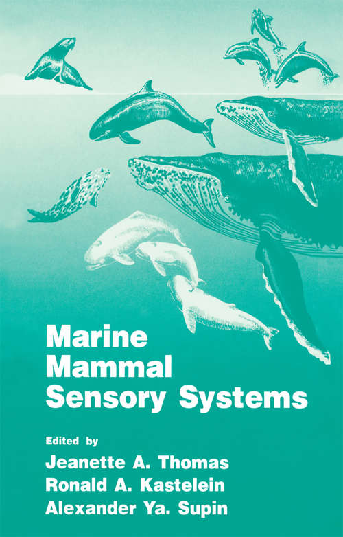 Book cover of Marine Mammal Sensory Systems (1992)