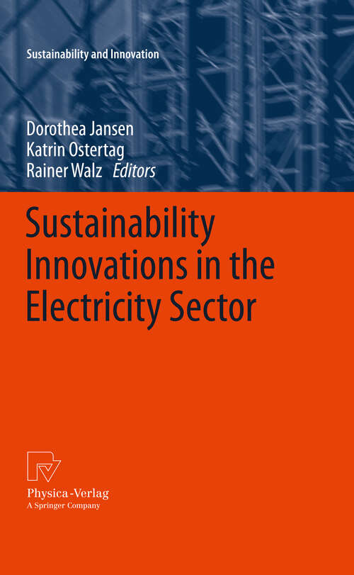 Book cover of Sustainability Innovations in the Electricity Sector (2012) (Sustainability and Innovation)