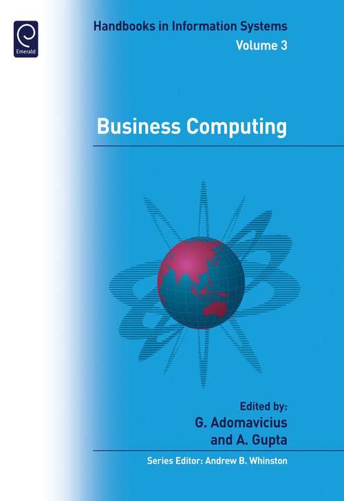 Book cover of Business Computing (Handbooks in Information Systems #3)