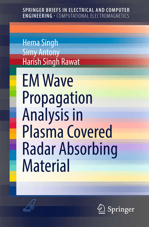 Book cover of EM Wave Propagation Analysis in Plasma Covered Radar Absorbing Material (SpringerBriefs in Electrical and Computer Engineering)