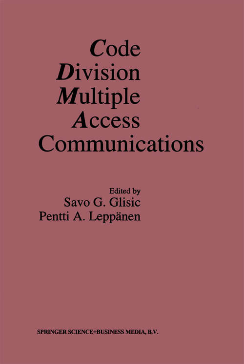 Book cover of Code Division Multiple Access Communications (1995)