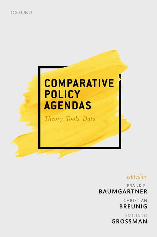 Book cover of Comparative Policy Agendas: Theory, Tools, Data