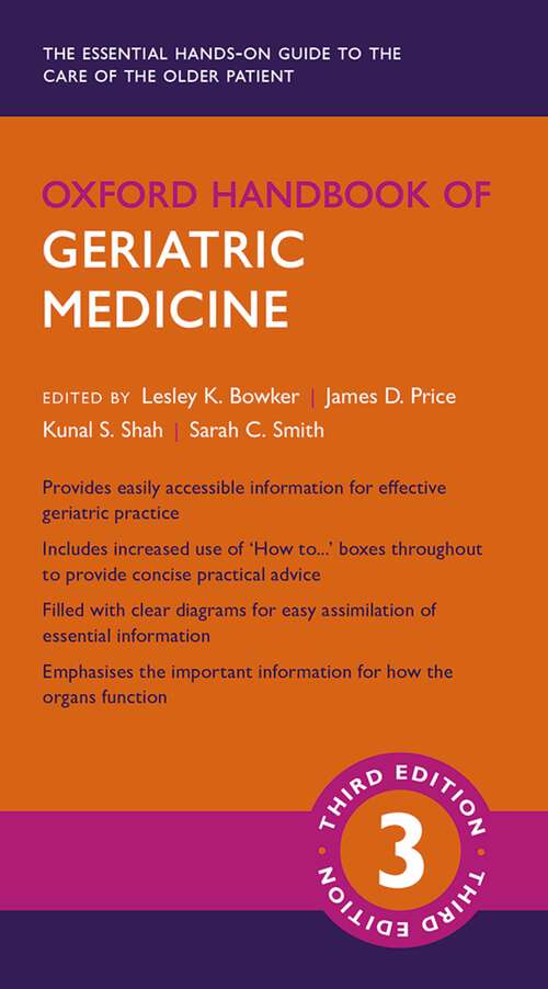 Book cover of Oxford Handbook of Geriatric Medicine (Oxford Medical Handbooks)