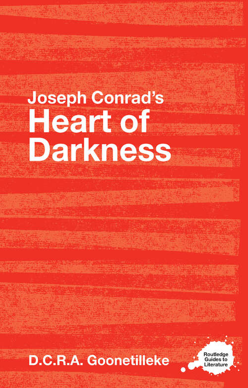 Book cover of Joseph Conrad's Heart of Darkness: A Routledge Study Guide (Routledge Guides to Literature)