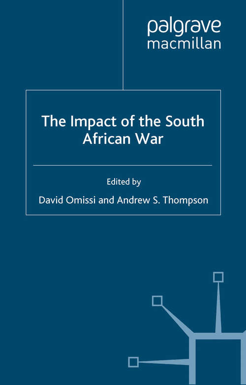 Book cover of Impact of the South African War (2002)