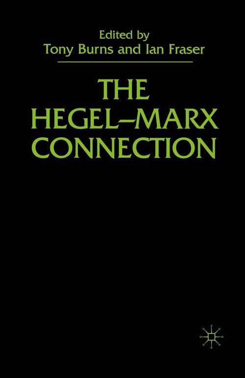 Book cover of The Hegel-Marx Connection (2000)