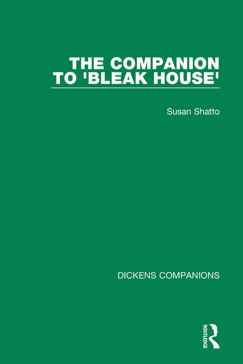 Book cover of The Companion to 'Bleak House' (Dickens Companions #2)