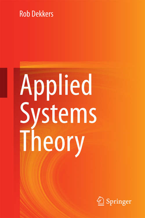 Book cover of Applied Systems Theory (2015)