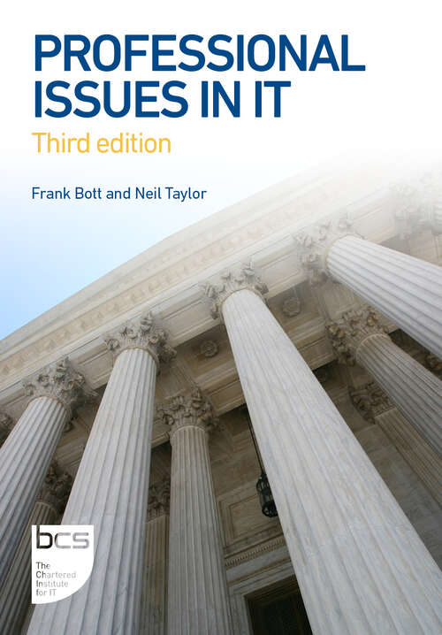 Book cover of Professional Issues in IT (3)