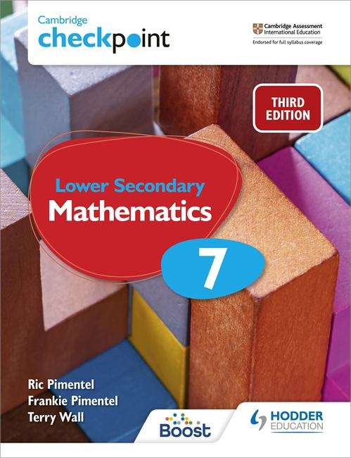 Book cover of Cambridge Checkpoint Lower Secondary Mathematics Student's Book 7: Third Edition