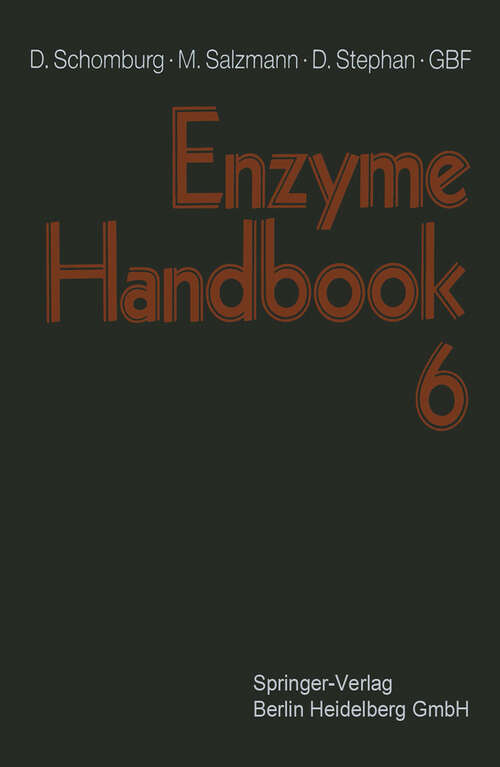 Book cover of Enzyme Handbook: Volume 6: Class 1.2–1.4: Oxidoreductases (1993)