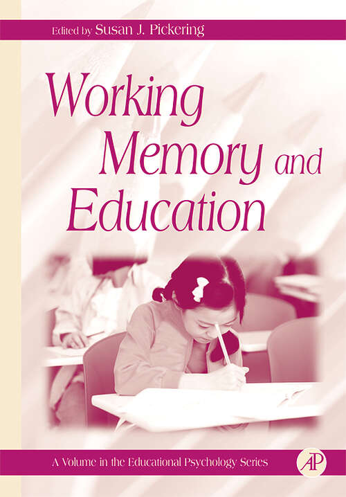 Book cover of Working Memory and Education (ISSN)