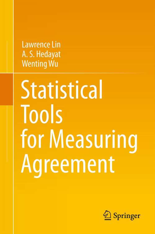 Book cover of Statistical Tools for Measuring Agreement (2012)