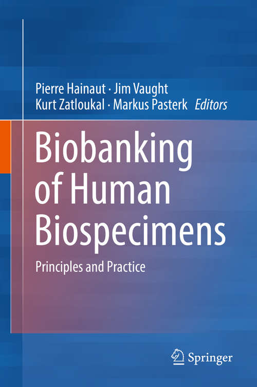 Book cover of Biobanking of Human Biospecimens: Principles and Practice