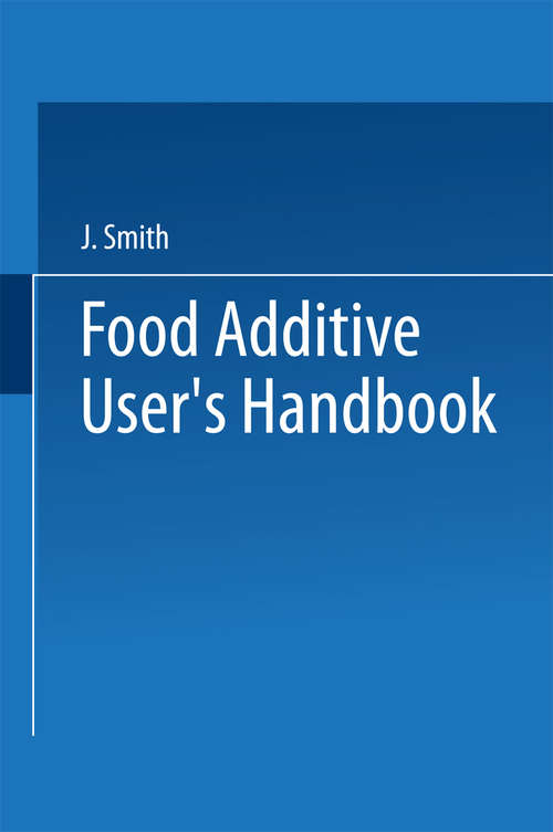 Book cover of Food Additive User’s Handbook (1991)