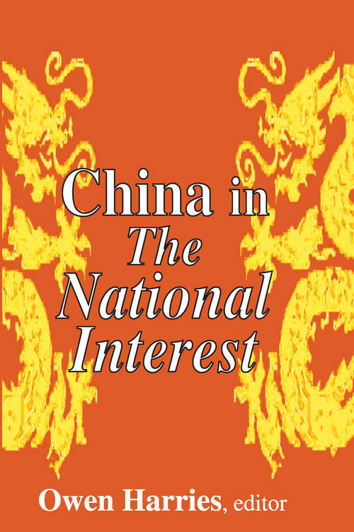 Book cover of China in The National Interest