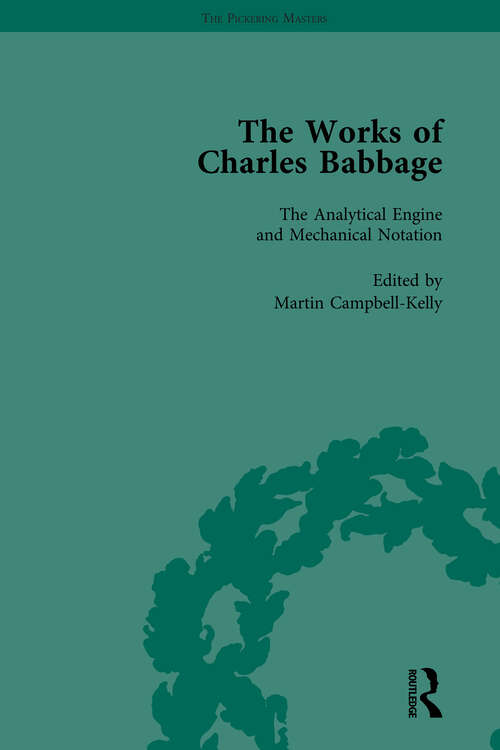 Book cover of The Works of Charles Babbage Vol 3