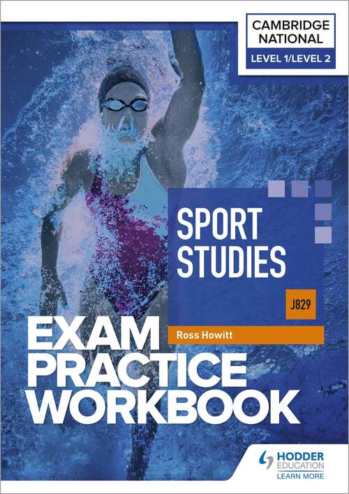 Book cover of Level 1/Level 2 Cambridge National in Sport Studies (J829) Exam Practice Workbook