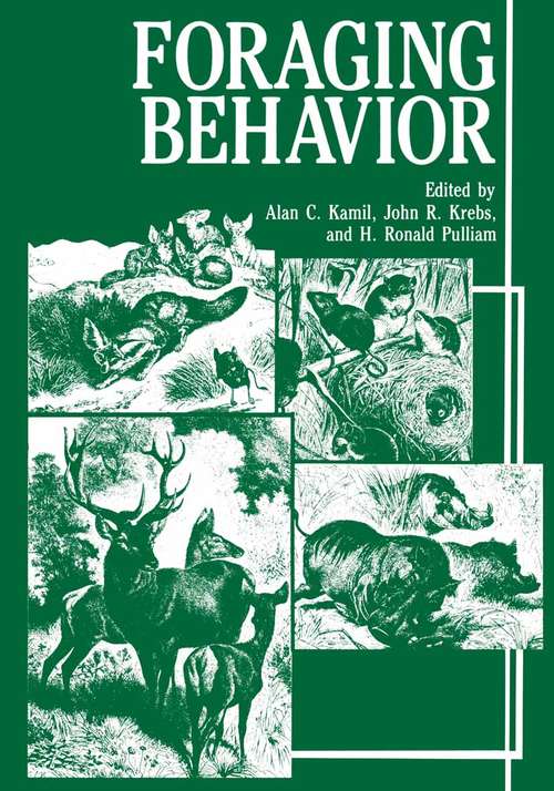 Book cover of Foraging Behavior (1987)