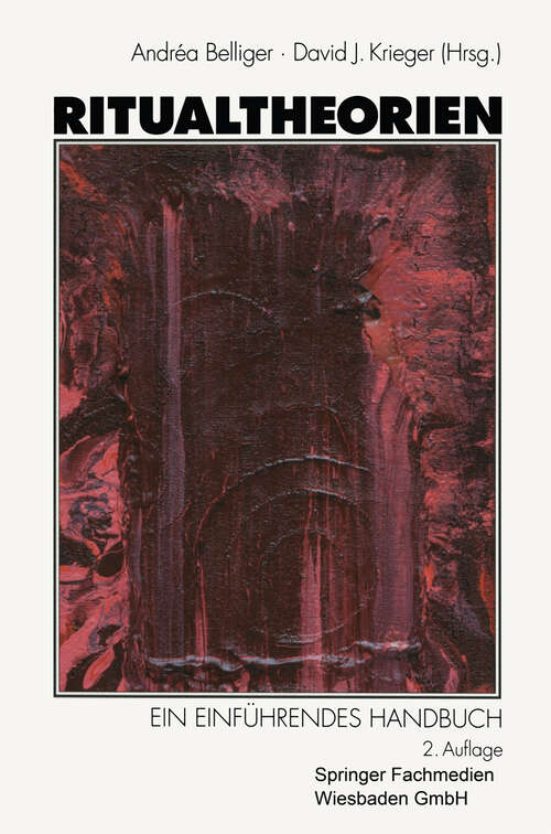 Book cover of Ritualtheorien: Ein einführendes Handbuch (2. Aufl. 2003)