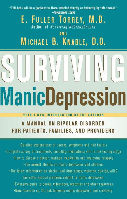 Book cover of Surviving Manic Depression: A Manual on Bipolar Disorder for Patients, Families, and Providers