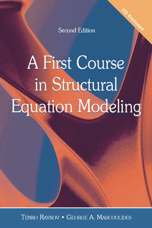 Book cover of A First Course in Structural Equation Modeling (2)