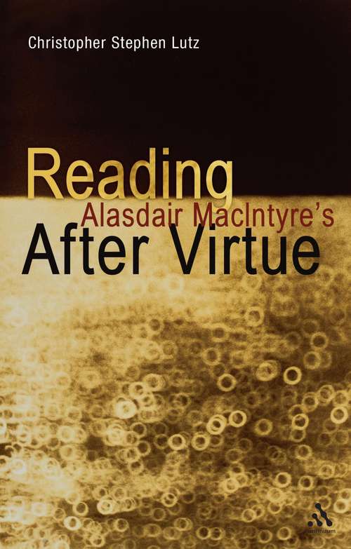 Book cover of Reading Alasdair MacIntyre’s After Virtue