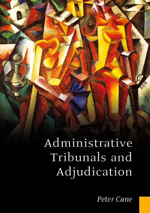 Book cover of Administrative Tribunals and Adjudication