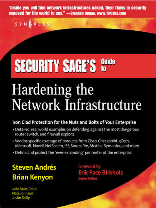 Book cover of Security Sage's Guide to Hardening the Network Infrastructure
