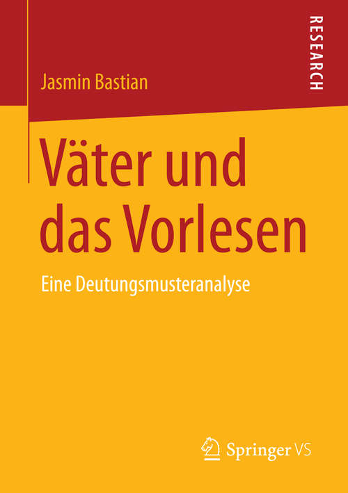 Book cover of Väter und das Vorlesen: Eine Deutungsmusteranalyse (2014)