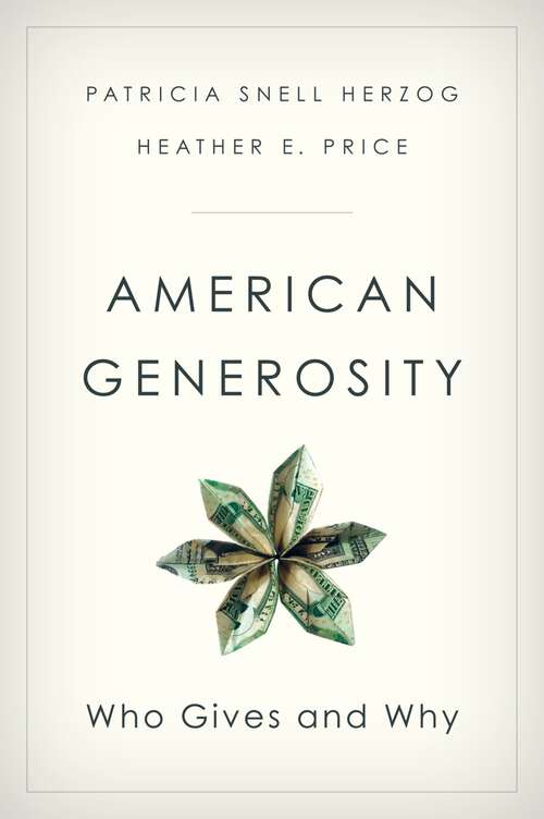Book cover of American Generosity: Who Gives and Why