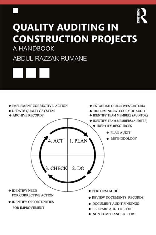 Book cover of Quality Auditing in Construction Projects: A Handbook