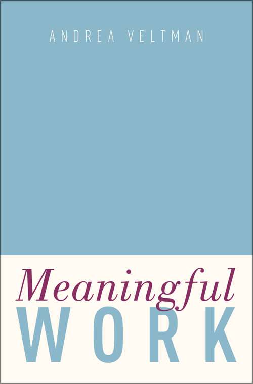 Book cover of Meaningful Work