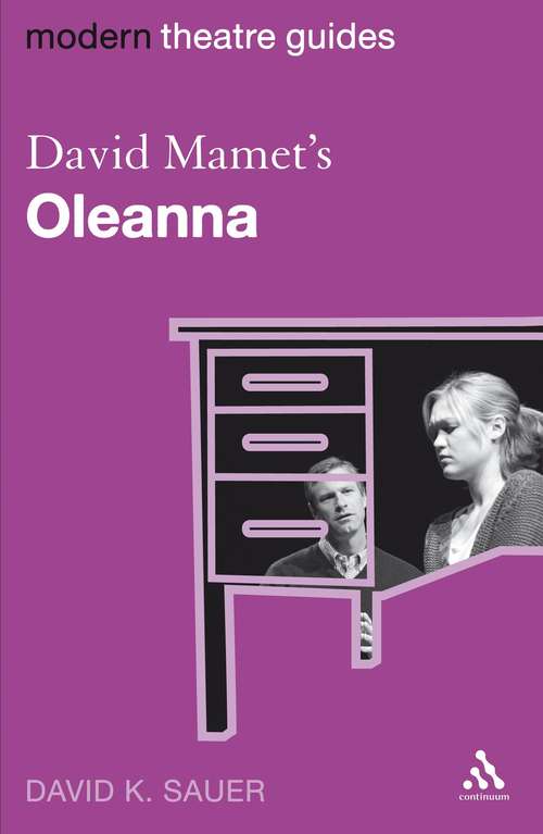 Book cover of David Mamet's Oleanna (Modern Theatre Guides)