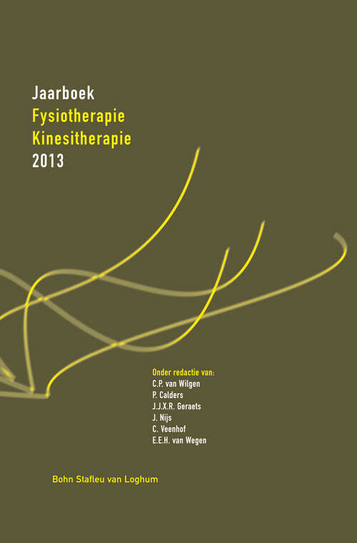 Book cover of Jaarboek Fysiotherapie Kinesitherapie 2013 (2012)